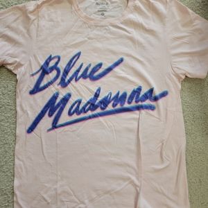 Burns brand "bans merch".  Light pink. Vintage tee